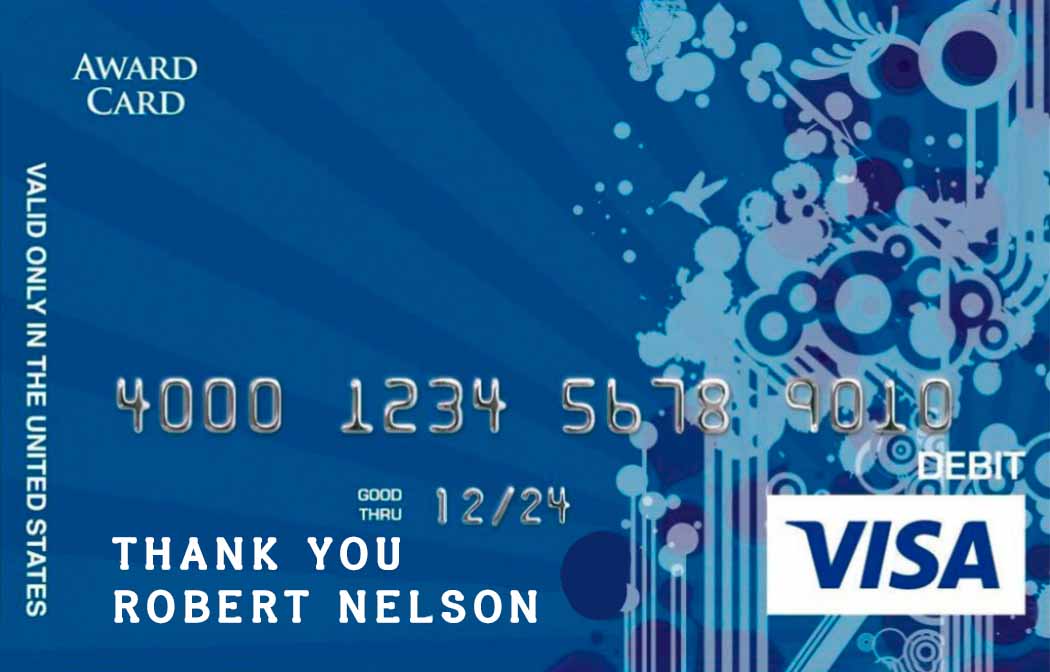 Custom Prepaid Debit Card, Visa Gift Card Designs - Awards2Go